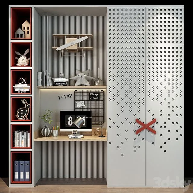 Furniture for a children 0489 3D Model