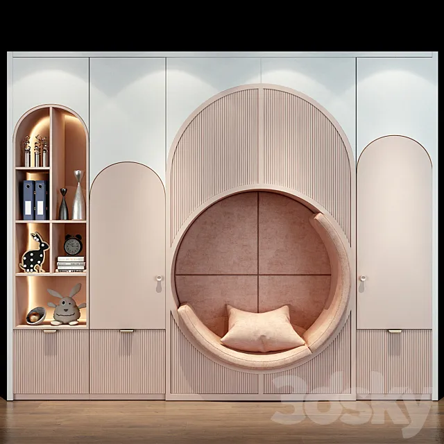 Furniture for a children 0493 3D Model