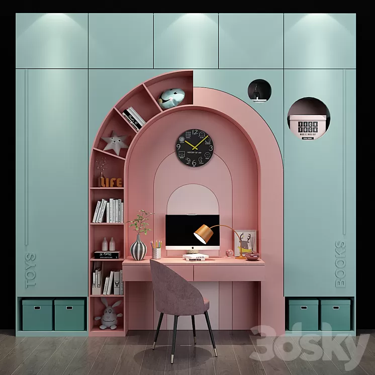 Furniture for a children 053 3D Model Furniture for a children 053 3D Model