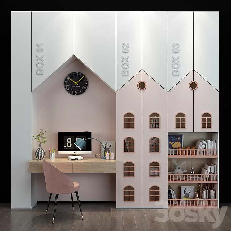 Furniture for a children 078 3D Model Furniture for a children 078 3D Model