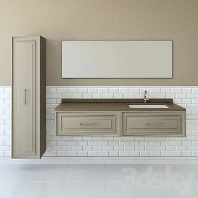 Furniture for bathrooms Gaia Alterego 3DModel Furniture for bathrooms Gaia Alterego 3DModel