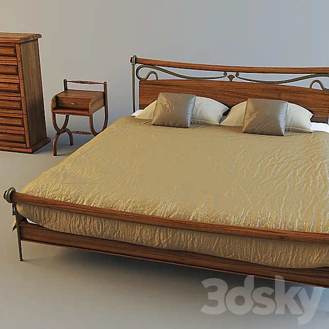 furniture for bedroom 3D Model