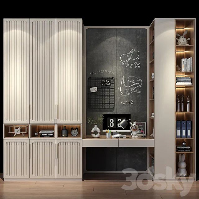 Furniture for children 0611 3D Model