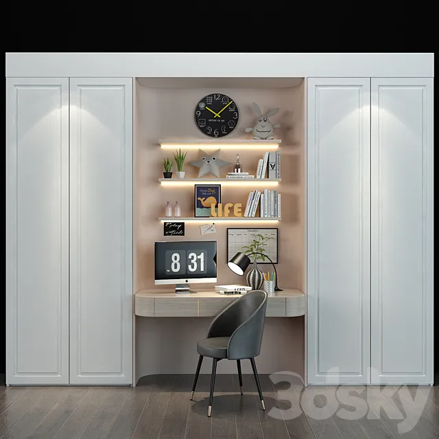 Furniture for children set 085 3D Model