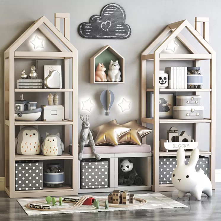 Furniture for nursery 6 3D Model Free Download