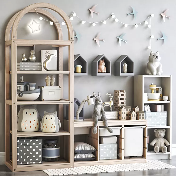 Furniture for nursery 8 3D Model