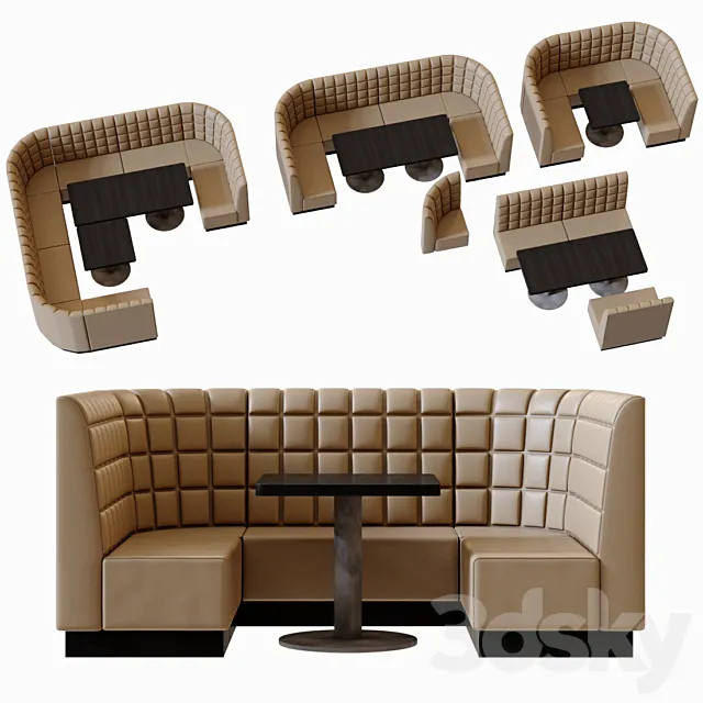 Furniture for restaurants 3DModel Furniture for restaurants 3DModel