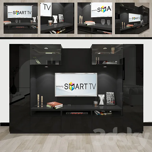 Furniture for TV & Multimedia 3D Model Furniture for TV & Multimedia 3D Model