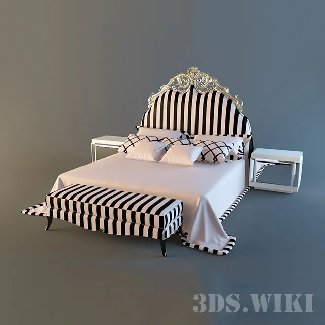 furniture – Fratelli Barri bed 3D Model furniture – Fratelli Barri bed 3D Model