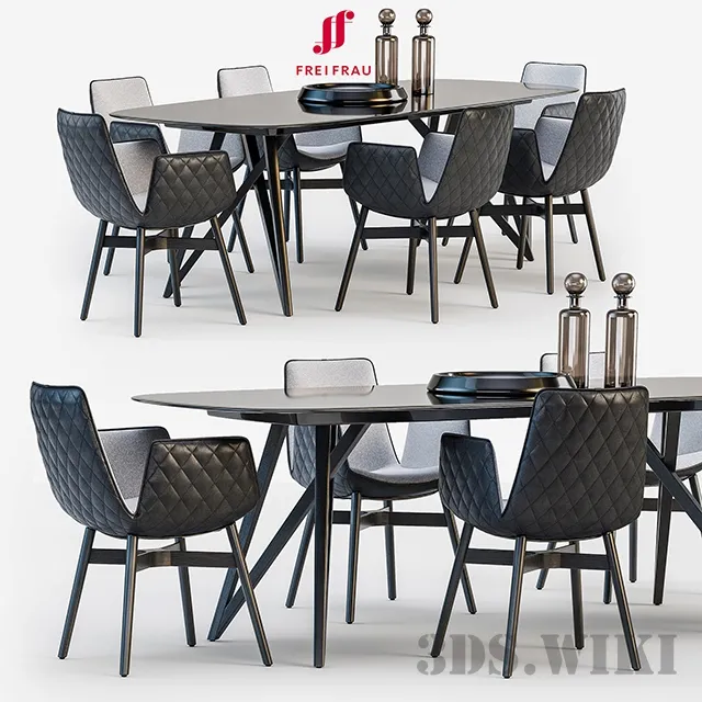 furniture – Freifrau 2 dining set 3D Model