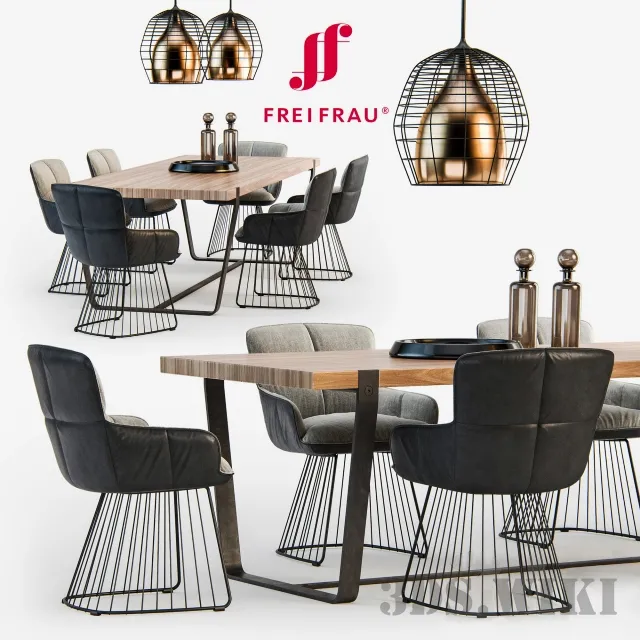 furniture – Freifrau dining set 3D Model