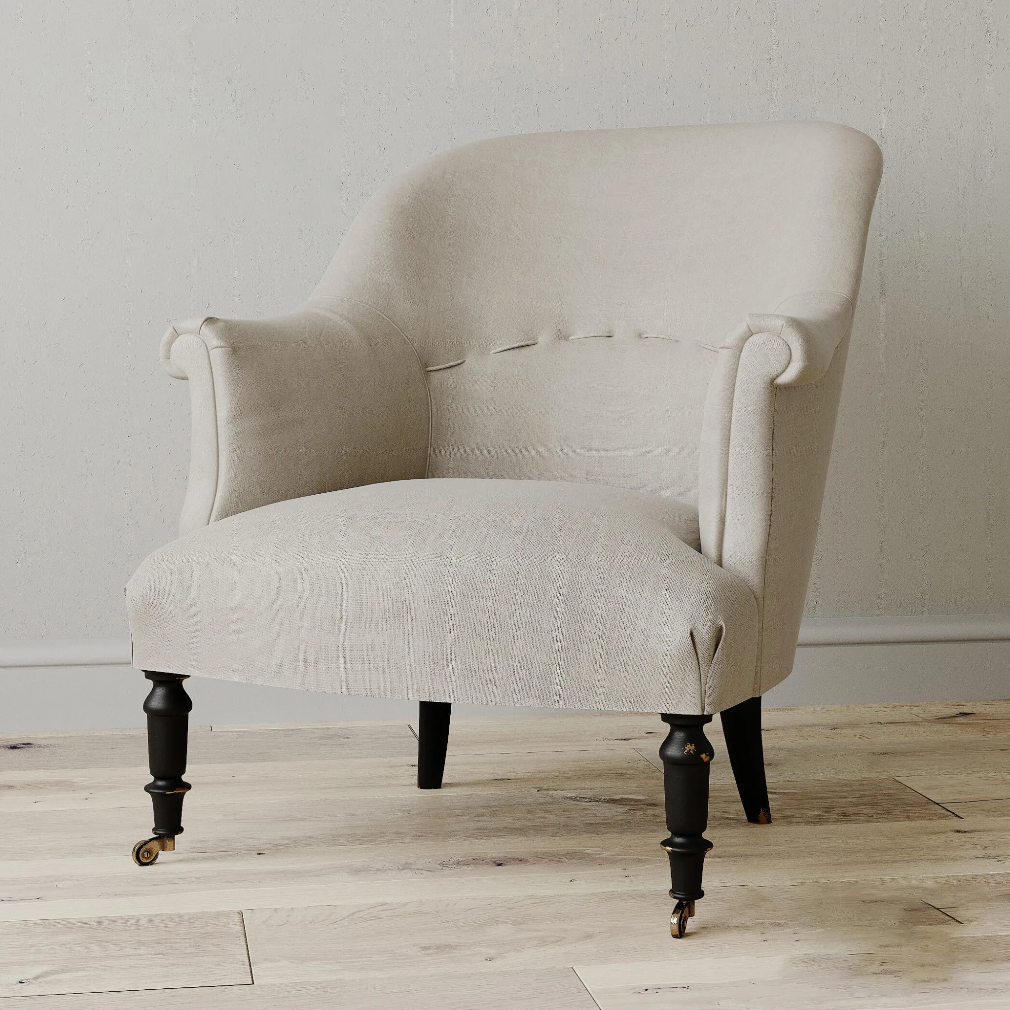 furniture – FrFrench Napoleonic Antique armchair 05 3D Model