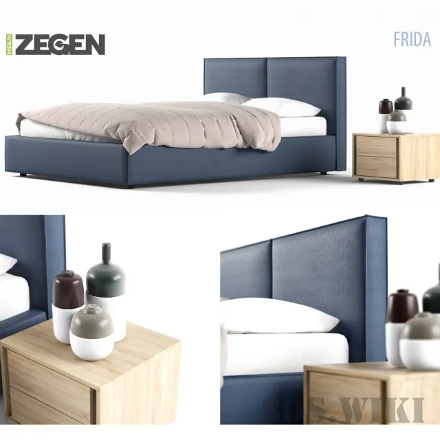 furniture – FRIDA ZEGEN bed 3D Model