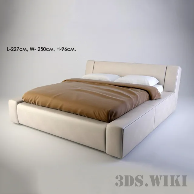 furniture – Frighetto Monza bed 3D Model furniture – Frighetto Monza bed 3D Model