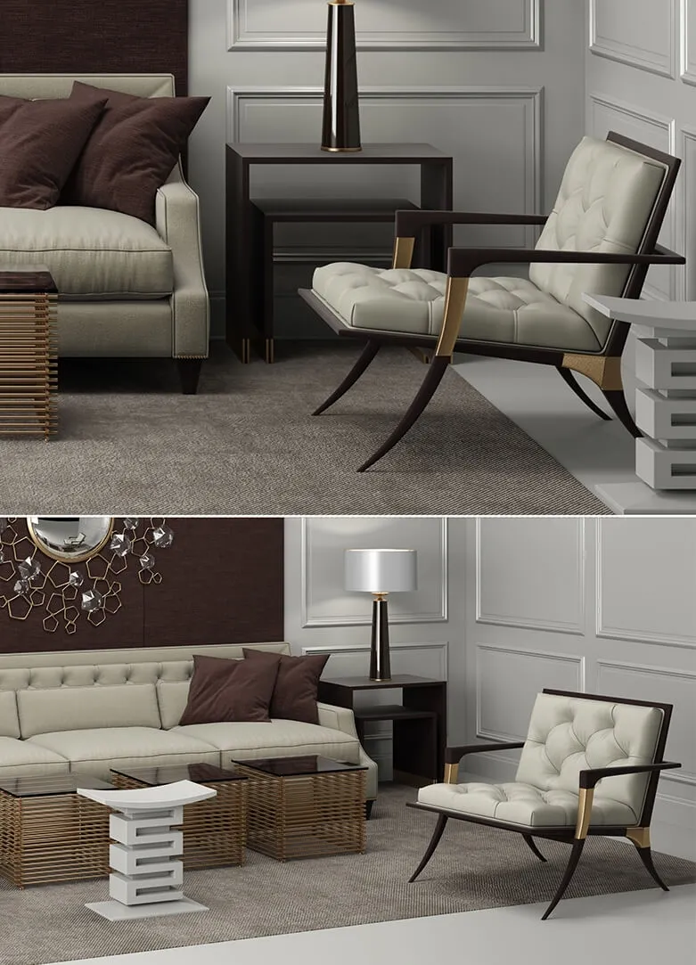 furniture – Furniture baker Tufted 3D Model