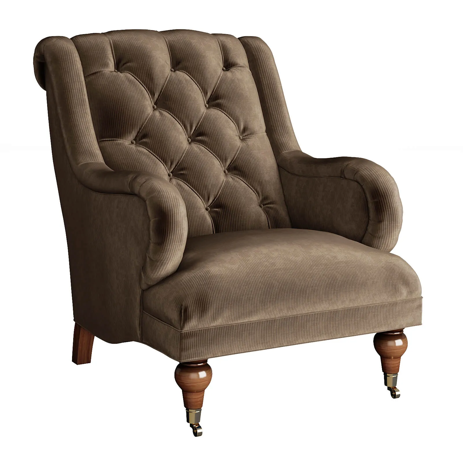 furniture – Gabriela Tufted armchair 06 3D Model