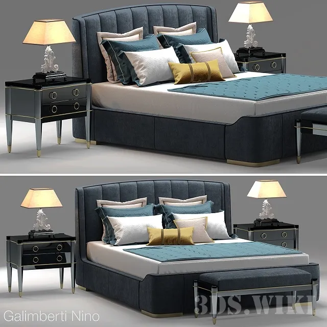 furniture – Galimberti Nino Zaffiro bed 3D Model furniture – Galimberti Nino Zaffiro bed 3D Model
