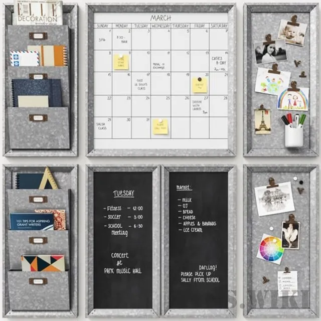 furniture – Galvanized modular wall 3D Model