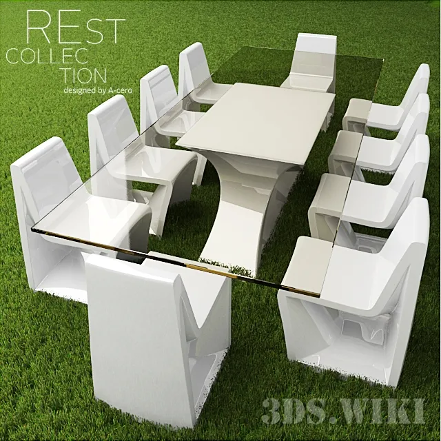 furniture – Garden furniture REst collection 3D Model furniture – Garden furniture REst collection 3D Model