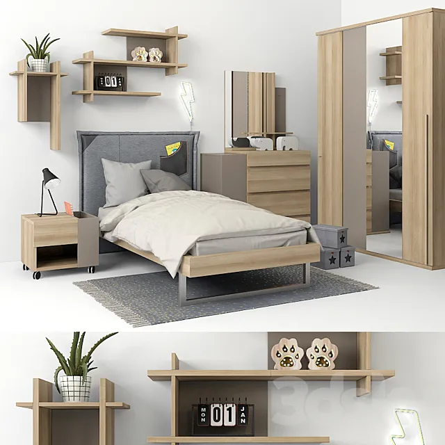 Furniture Gautie collection GRAPHIC part 01 3D Model