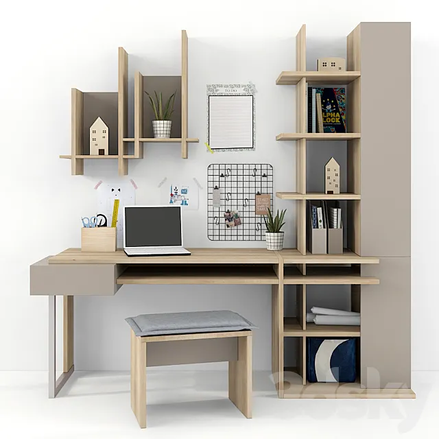 Furniture Gautie collection GRAPHIC part 02 3D Model