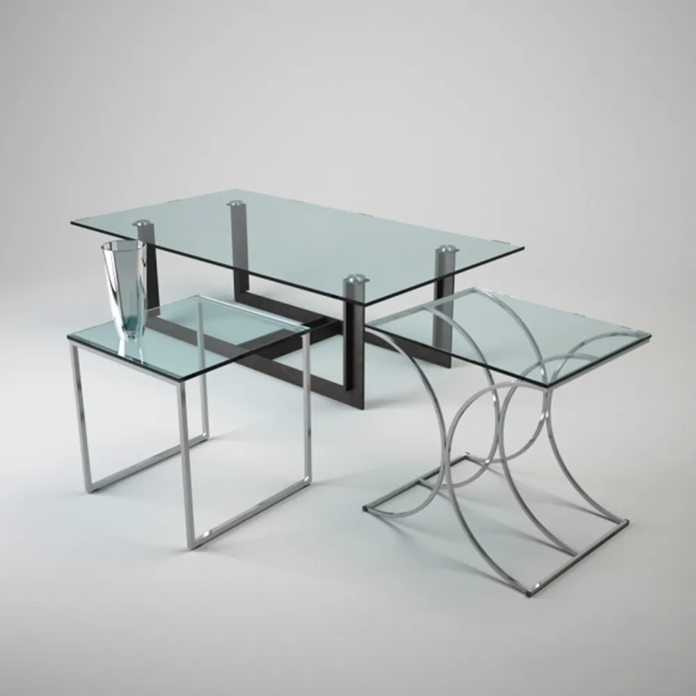 furniture – Glass coffee tables 3D Model