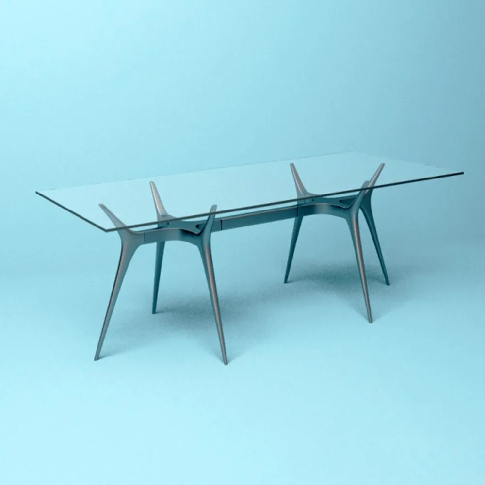 furniture – Glass writing desk 3D Model