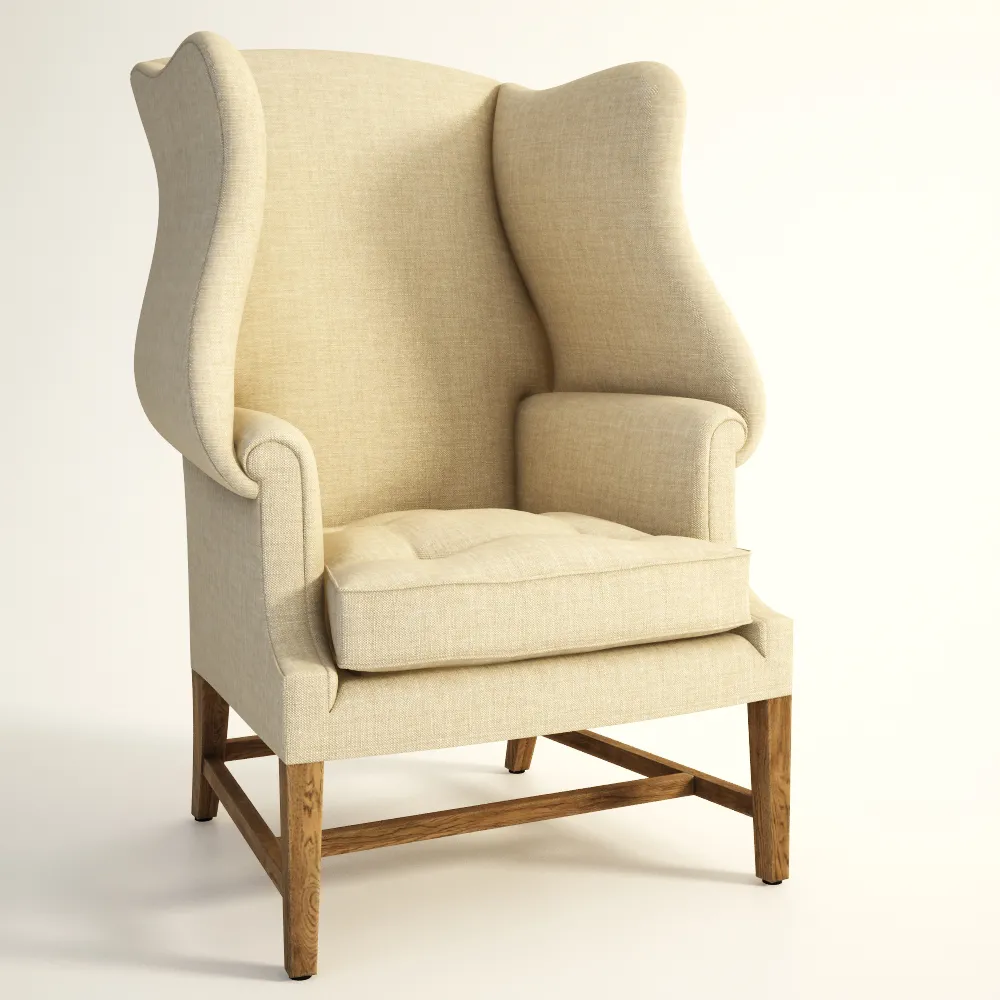 furniture – Gramercy Home – Aspen armchair 602.001-F01 3D Model