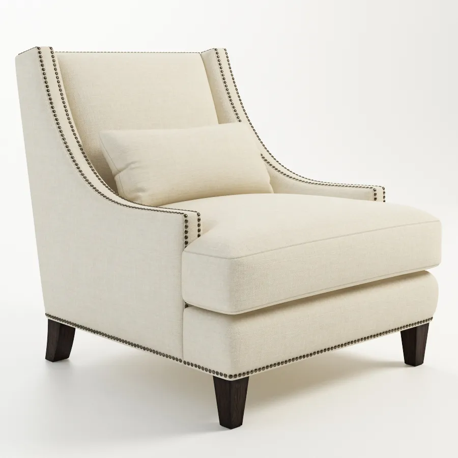 furniture – Gramercy Home – Delfi armchair 602.010-F06 3D Model