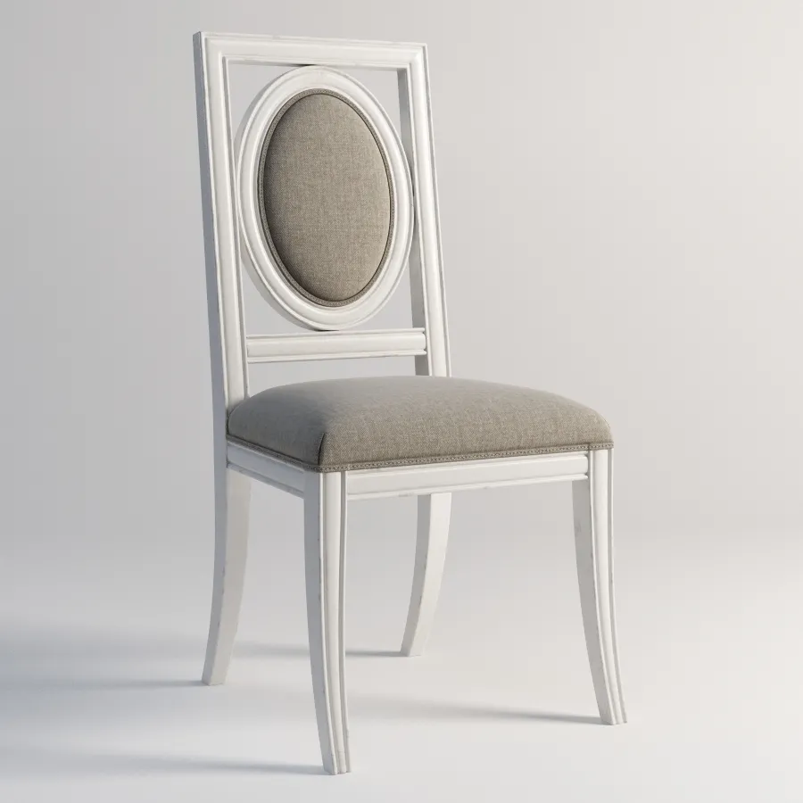 furniture – Gramercy Home – Marquise side chair 442.019-F01 3D Model