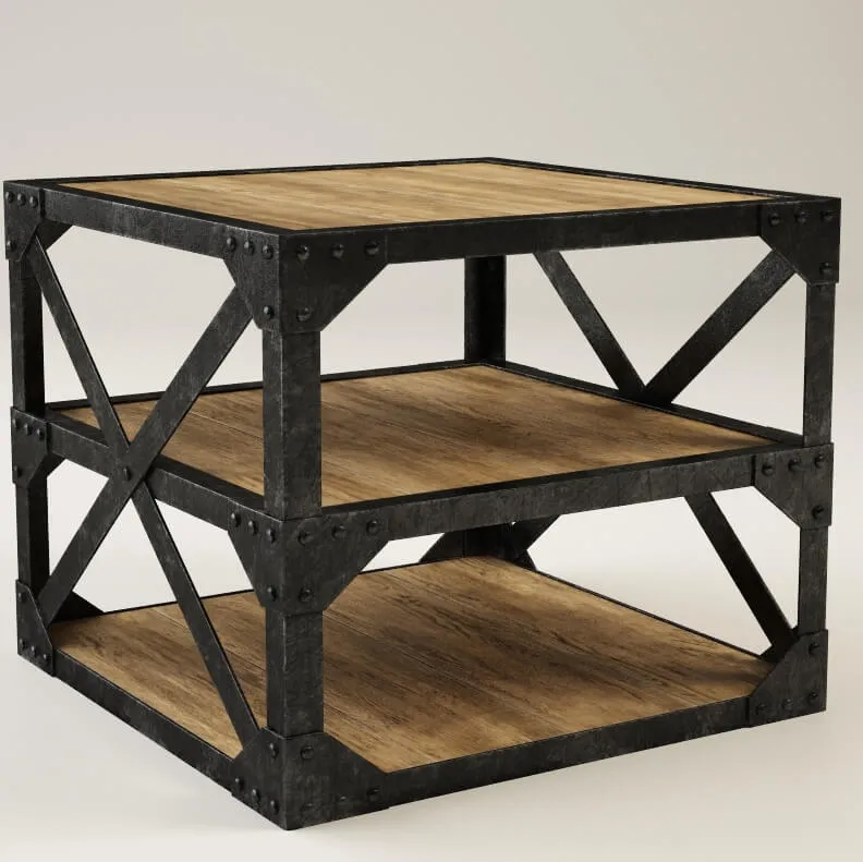 furniture – Gramercy Home – tower side table 522.001 3D Model