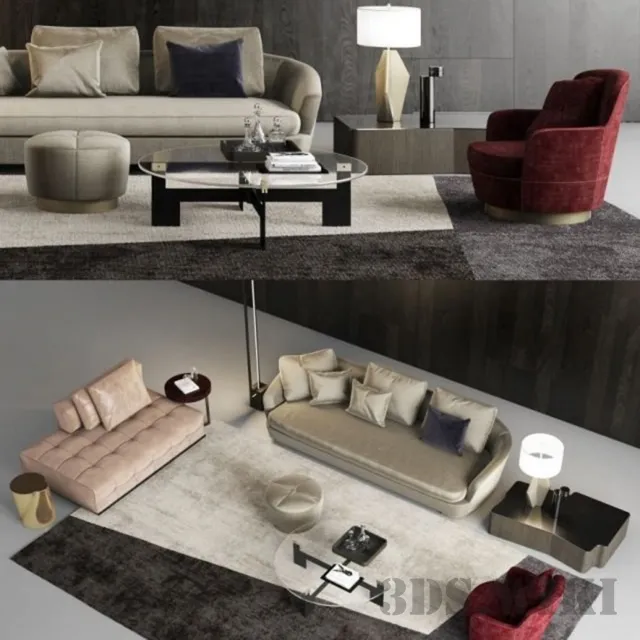 furniture – Grand Jacques sofa 3D Model