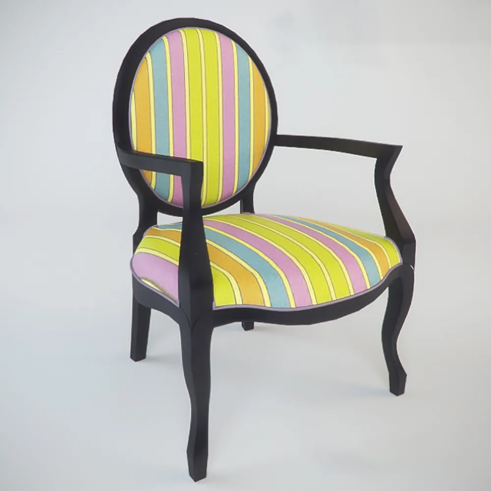 furniture – Grange Chair with Armrests 3D Model