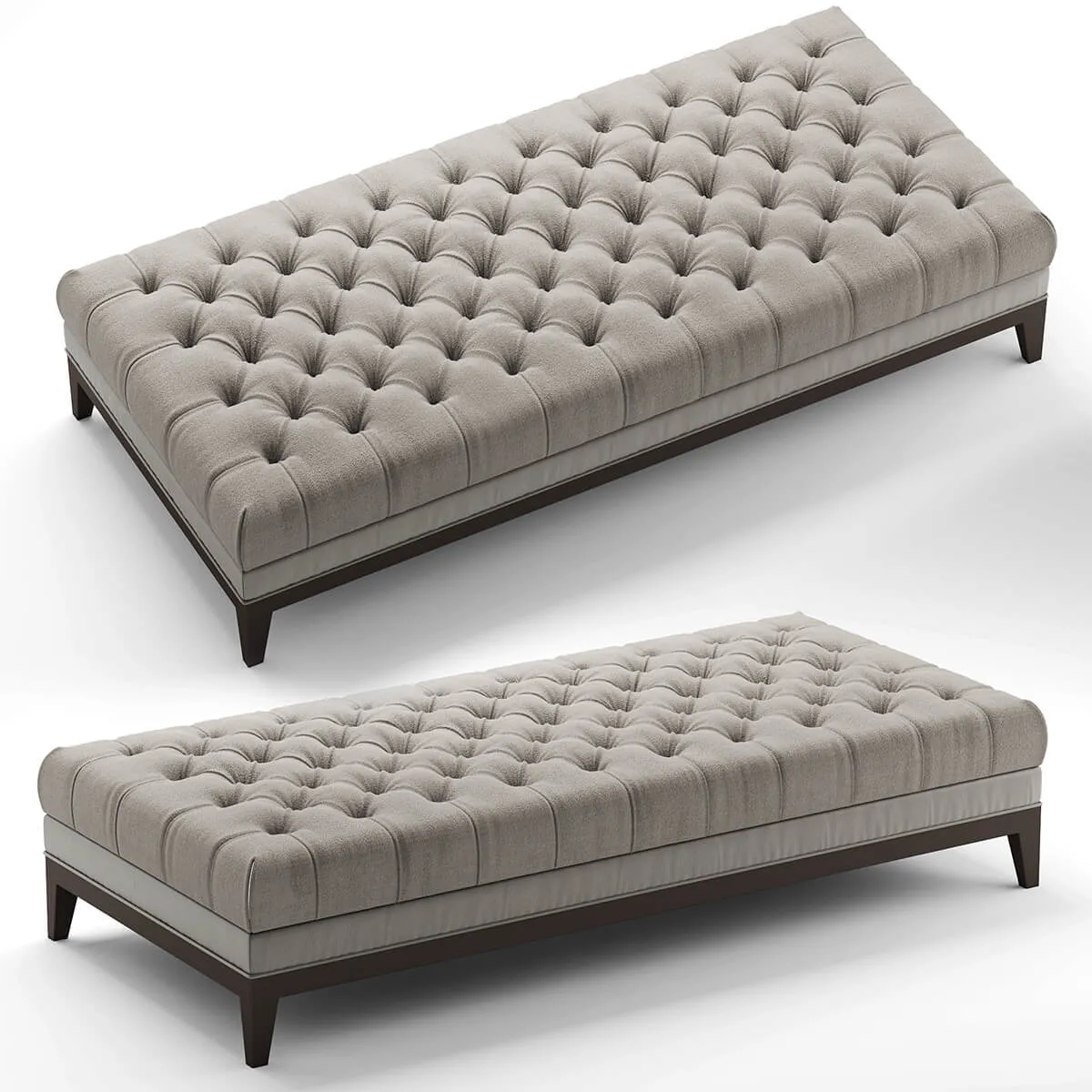 furniture – Gray bench 05 3D Model furniture – Gray bench 05 3D Model