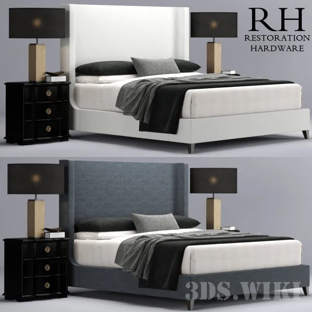 furniture – Grayson Bed – Restoration Hardware 3D Model