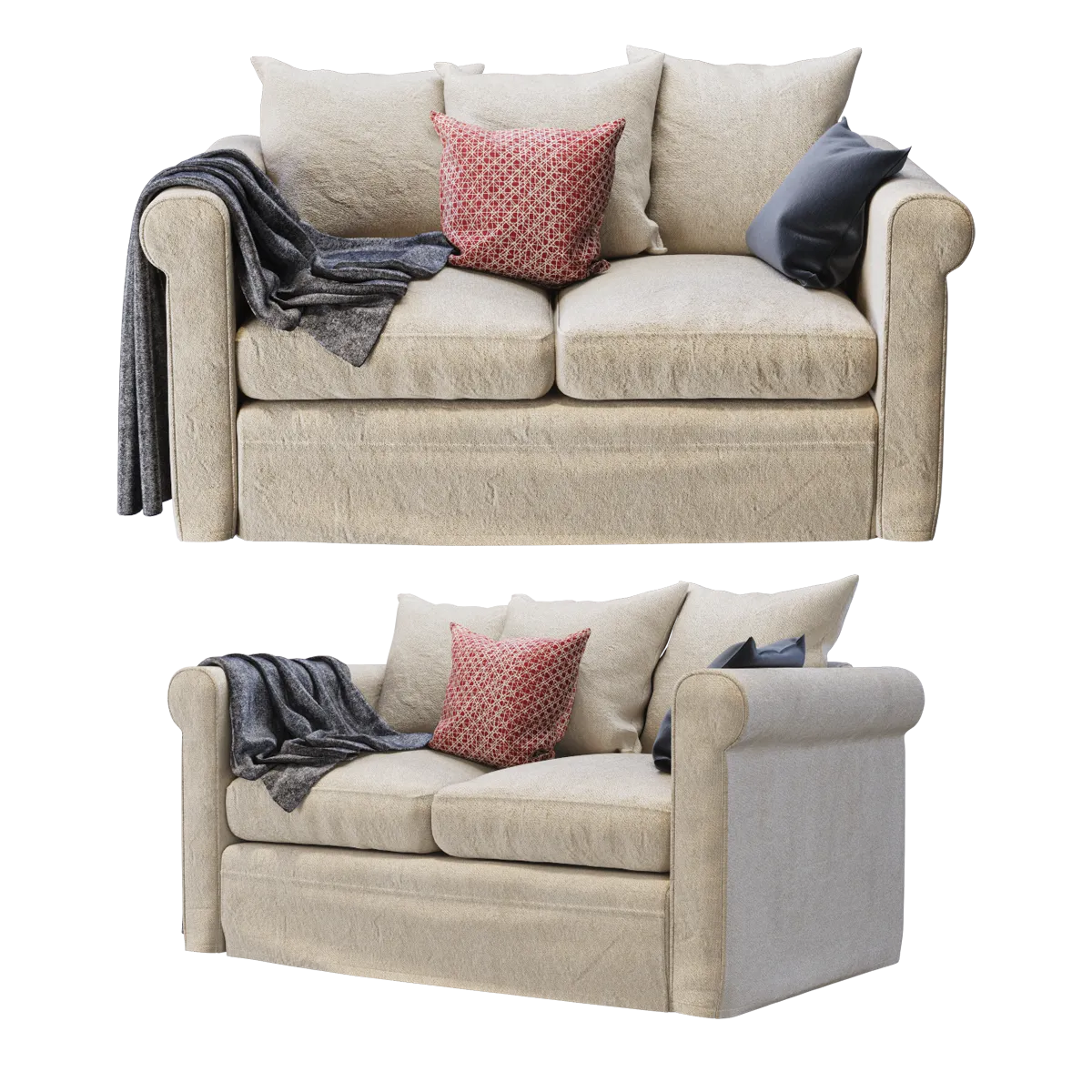 furniture – GRONLID 2-seat sofa 3D Model furniture – GRONLID 2-seat sofa 3D Model