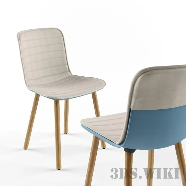 furniture – Hal Wood Chair by Vitra 3D Model
