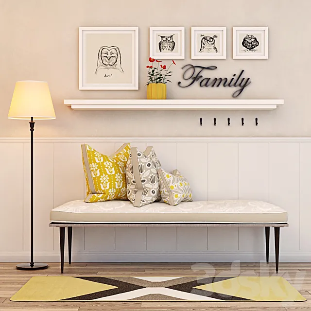 Furniture: Hall 2 3DModel