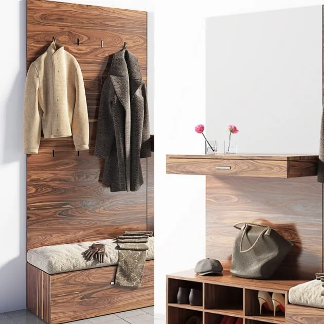 furniture – Hallway set 1 3D Model