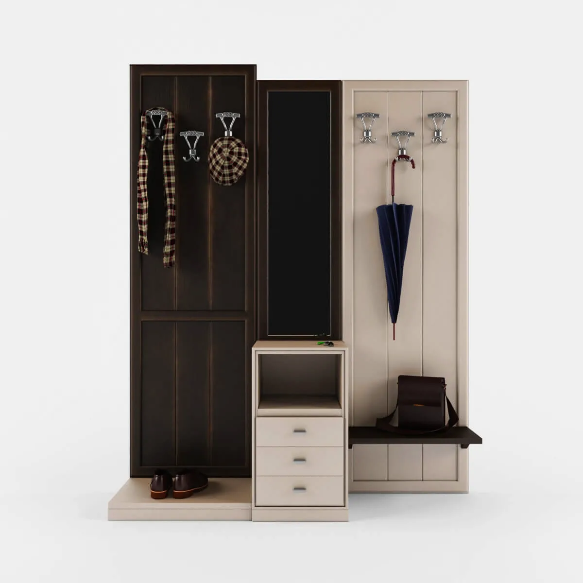 furniture – Hallway set 45 3D Model