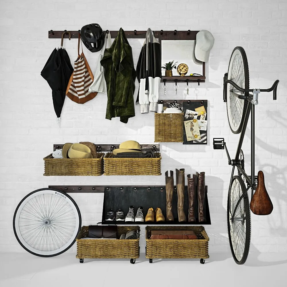 furniture – Hallway with filling 05 3D Model