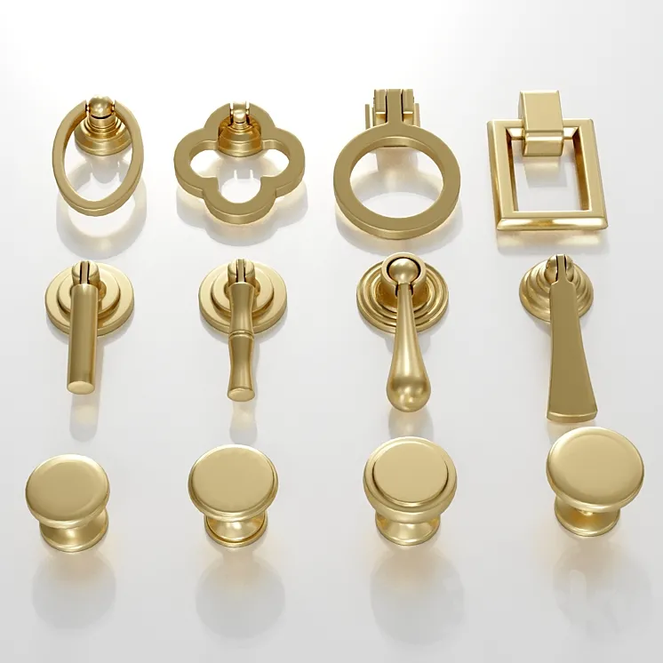 Furniture handles 3D Model Free Download Furniture handles 3D Model Free Download