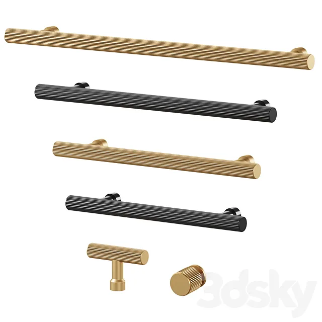 Furniture handles KAARI by Meraki 3D Model