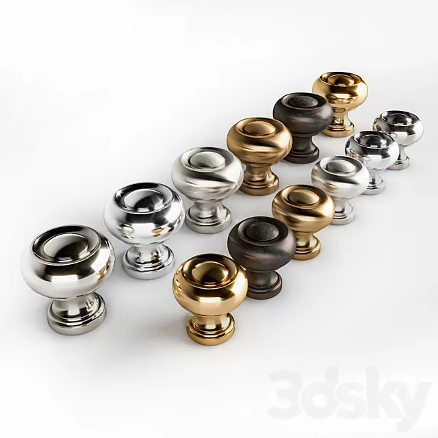 Furniture handles R31 from Knob House 3D Model Furniture handles R31 from Knob House 3D Model