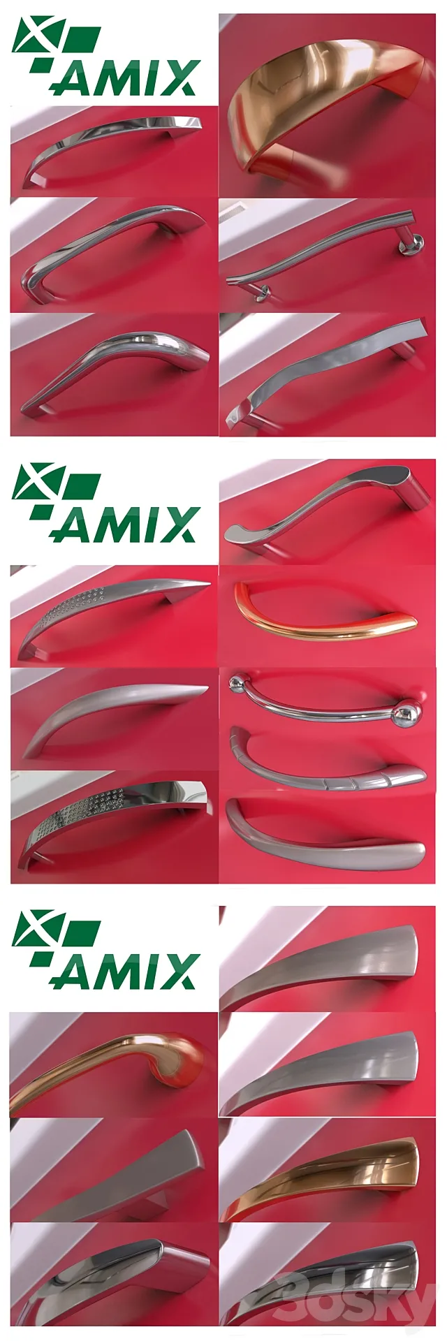 Furniture handles the company AMIX Klassika_vol.2 3DModel