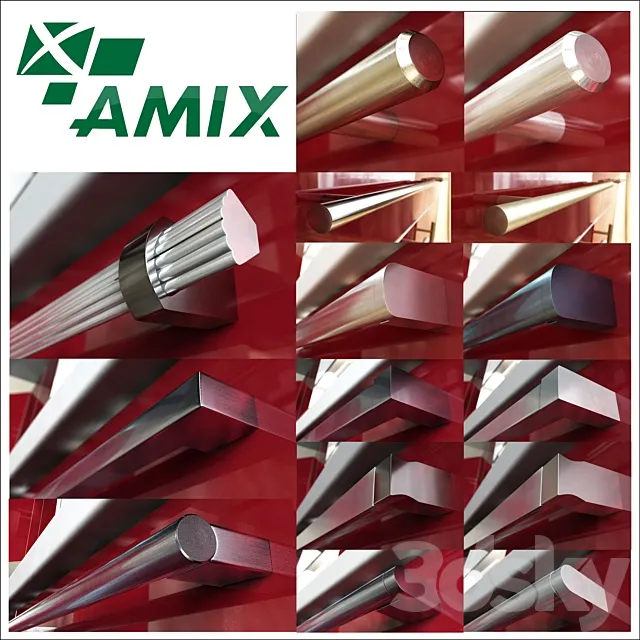 Furniture handles the firm AMIX_vol.01 Reylingovye 3DModel