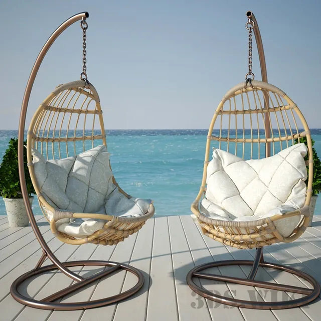 furniture – Hanging chairs 3D Model