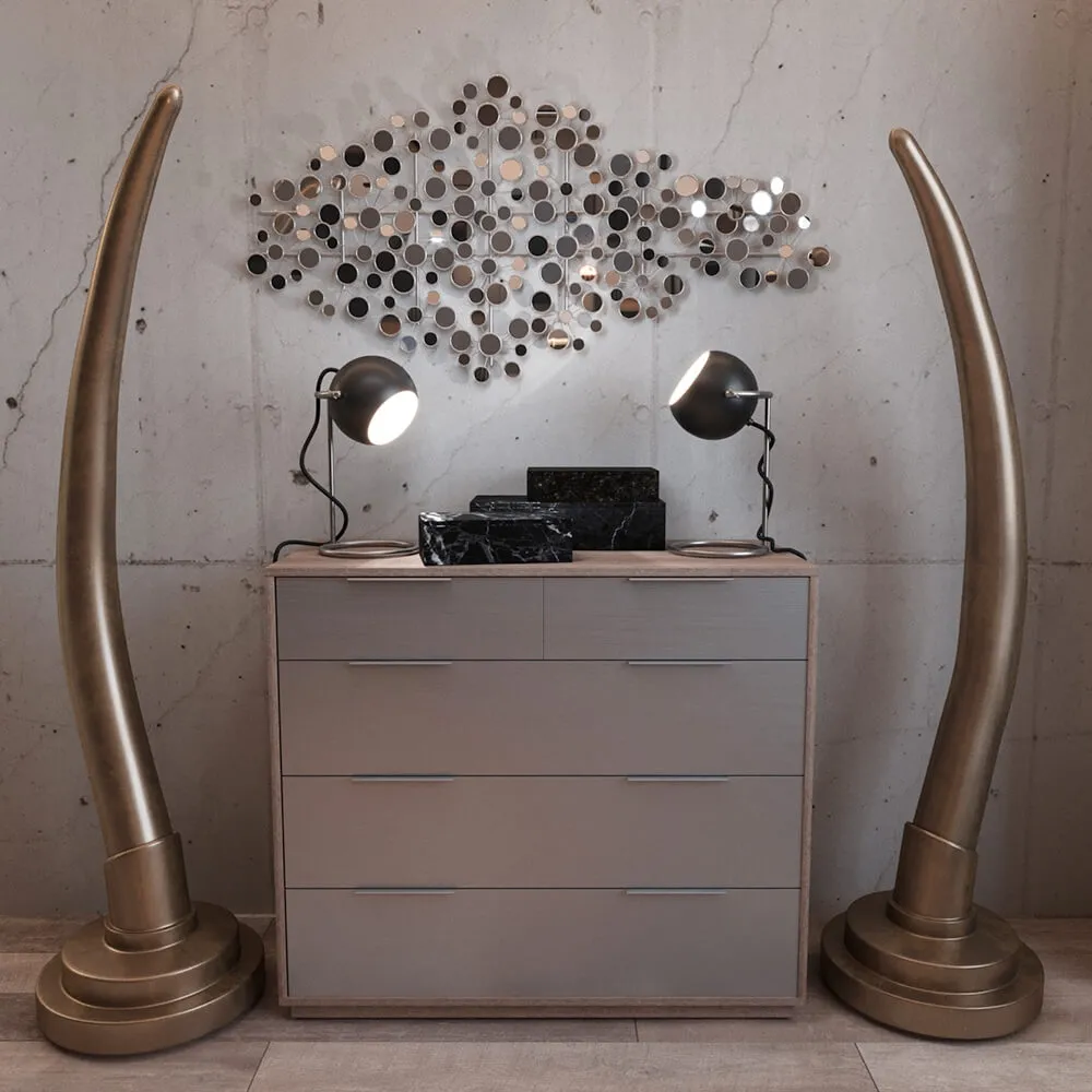 furniture – Harper Blvd metal wall sculpture RH Set 3D Model furniture – Harper Blvd metal wall sculpture RH Set 3D Model