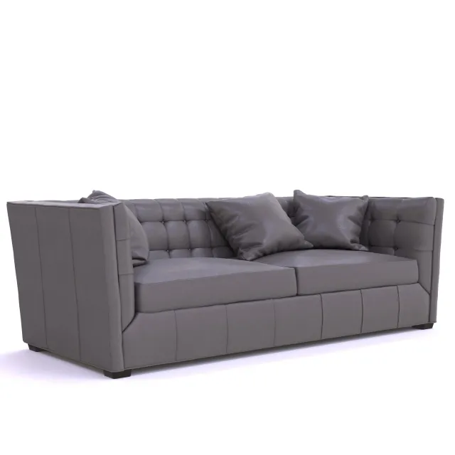 furniture – Hayden Tufted Leather Sofa 3D Model