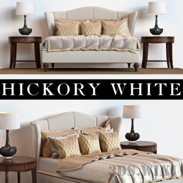 furniture – Hickory White bed 3D Model furniture – Hickory White bed 3D Model